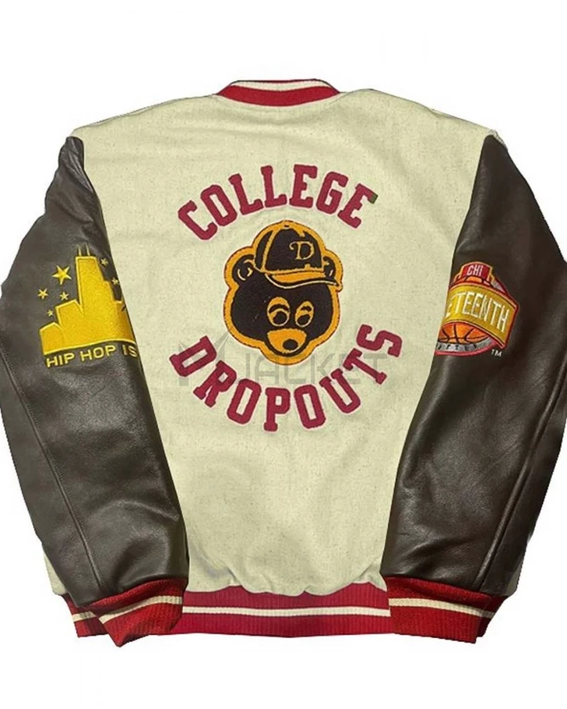 College Dropouts Hip Hop is Back 04 Letterman Jacket - image 2