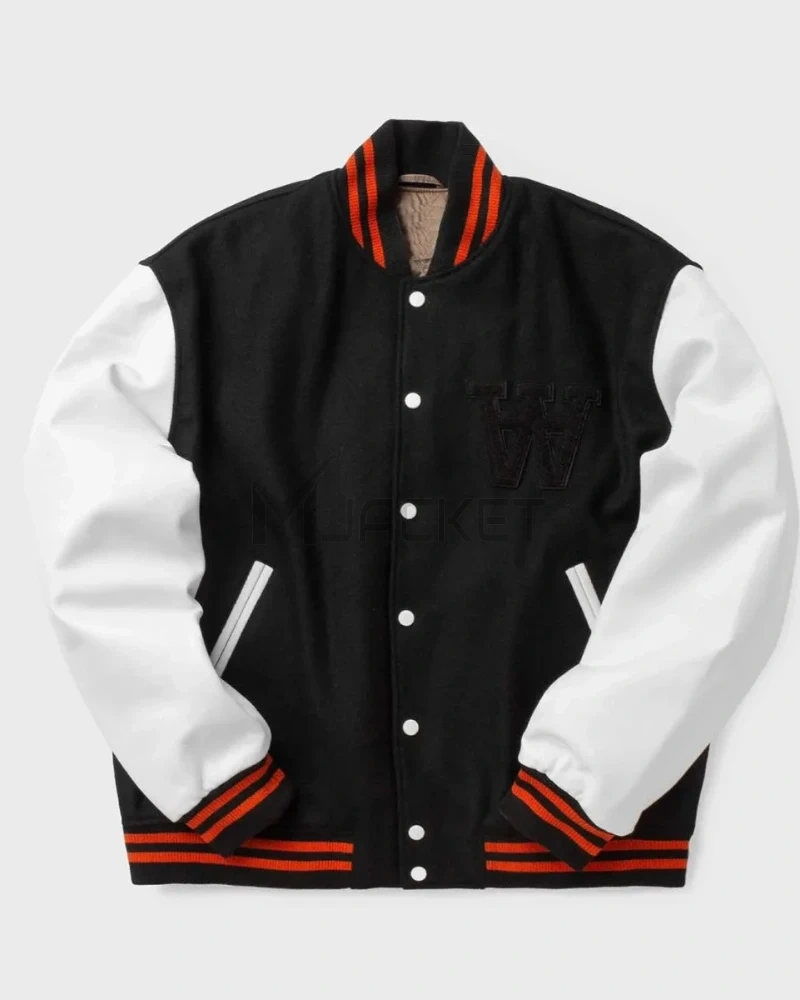 Gabriel Black W Letterman Jacket - image 3