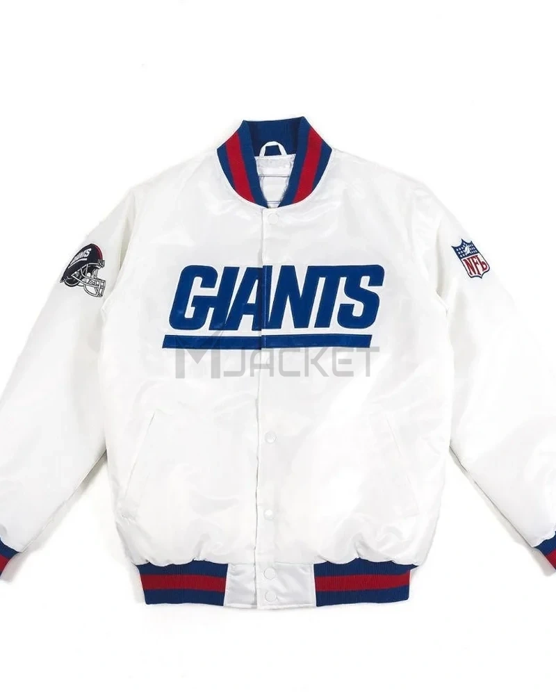 Giants New York Blue and White Satin Jacket - image 2