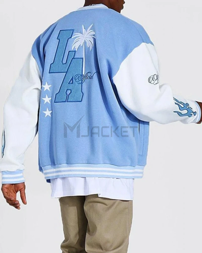 LA Baby Blue Varsity Jacket - image 2