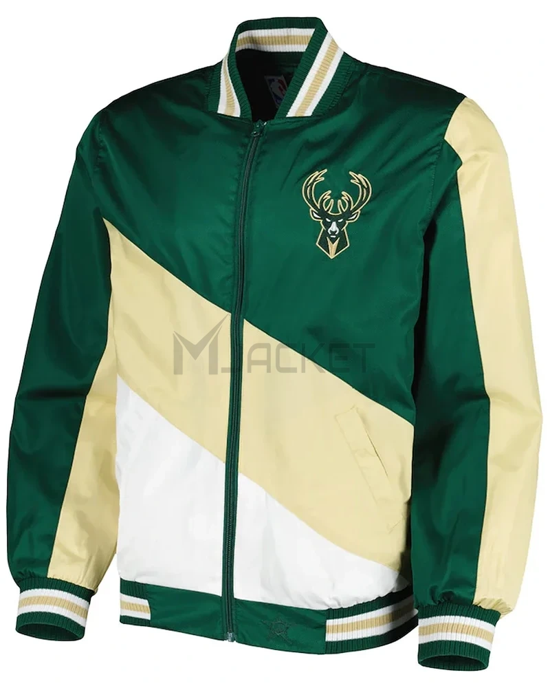 Milwaukee Bucks Hunter Green Ripstop Nylon Jacket - image 1