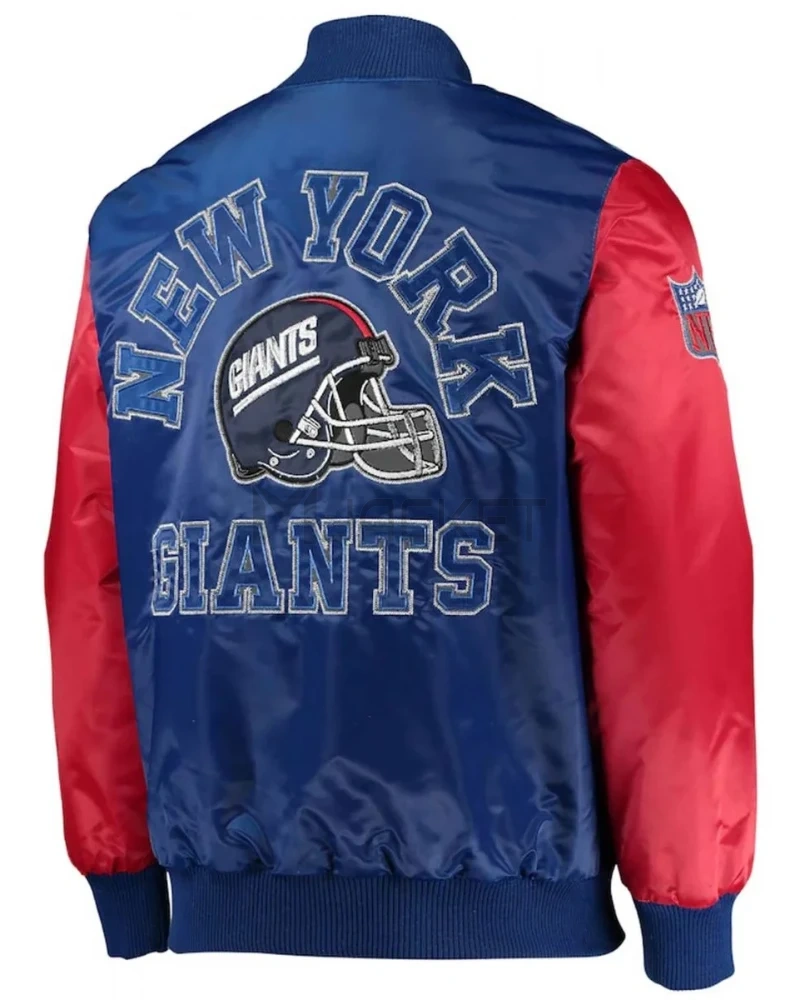 New York Giants Throwback Locker Room Satin Jacket - image 2