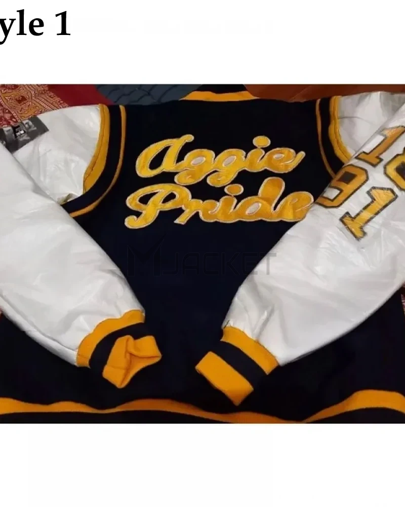 North Carolina A&T State University Aggie Pride Blue Varsity Jacket - image 9