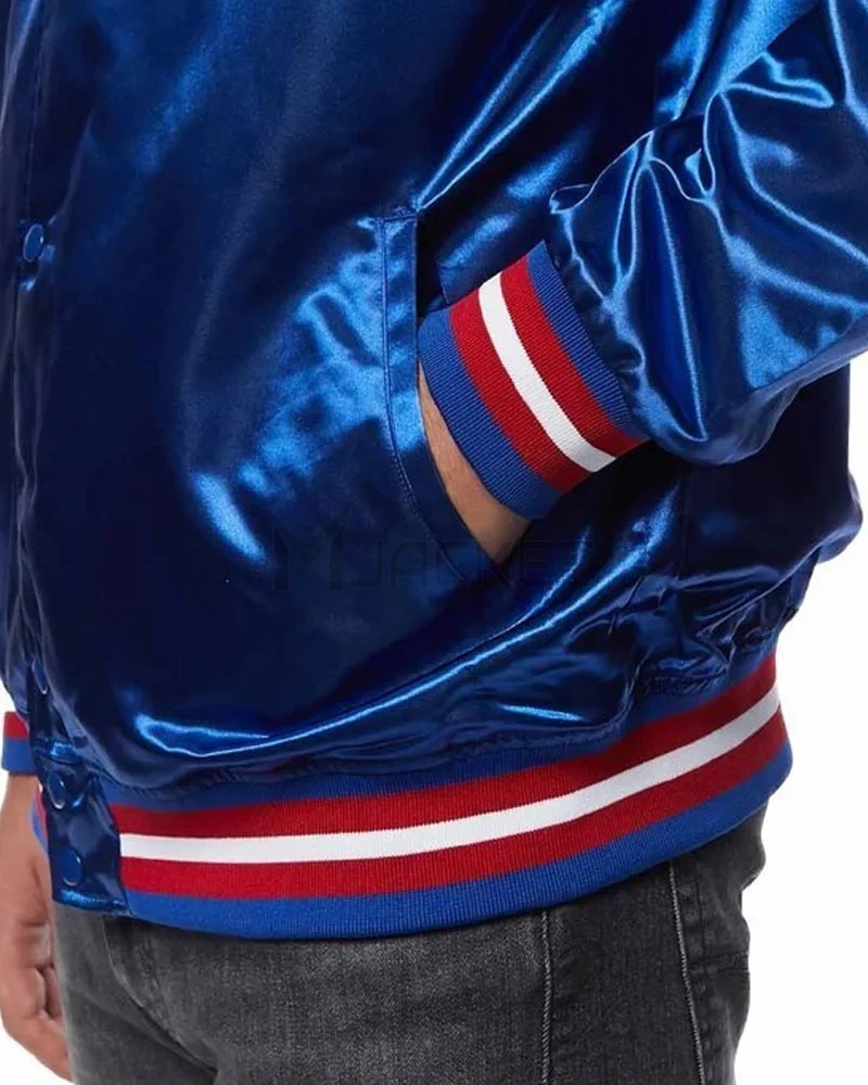 Philadelphia 76ers NBA Tough Season Satin Jacket - image 16