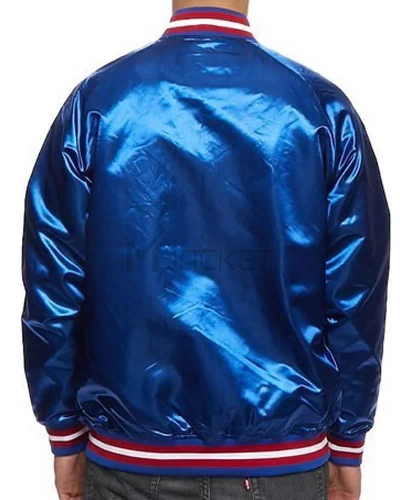 Philadelphia 76ers NBA Tough Season Satin Jacket - image 5