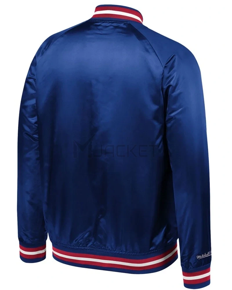 Philadelphia 76ers Sixers Satin Full-Snap Jacket - image 4