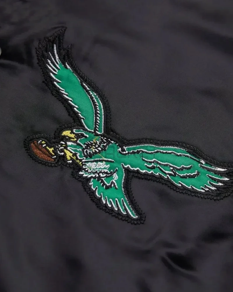 Philadelphia Eagles Striped Satin Jacket - image 10