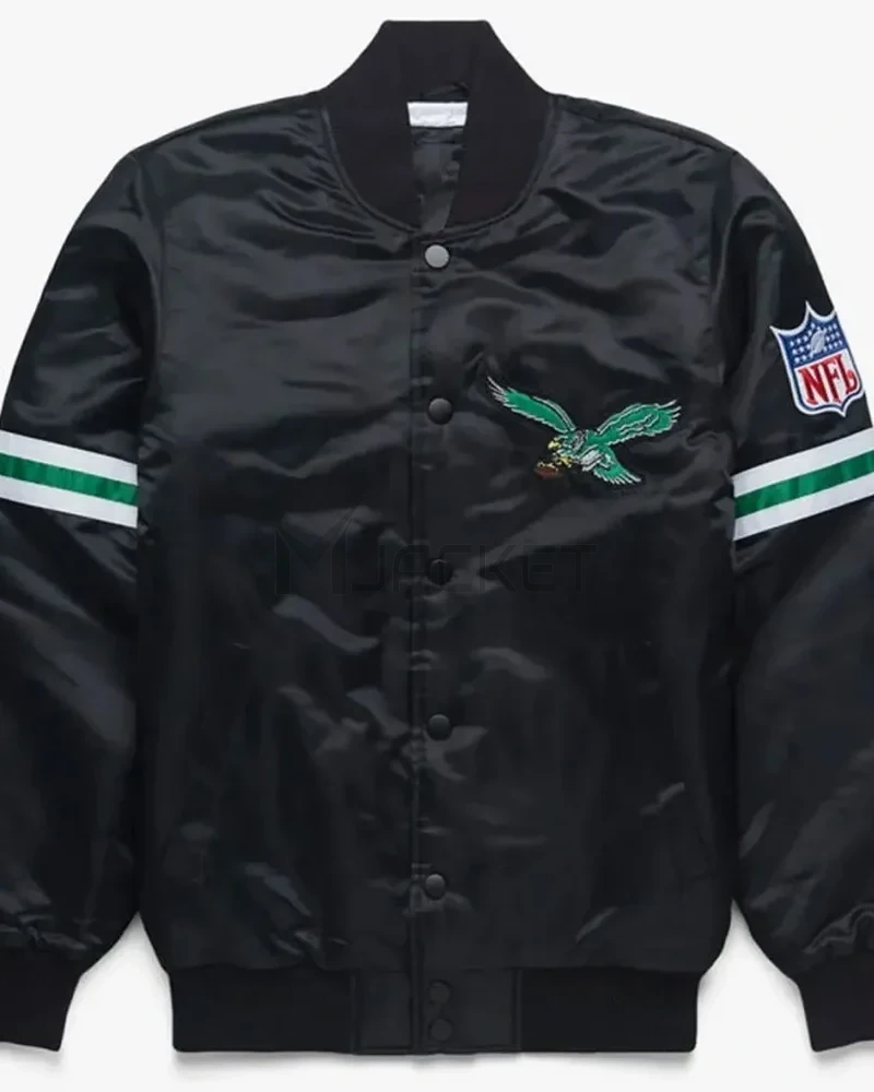 Philadelphia Eagles Striped Satin Jacket - image 2