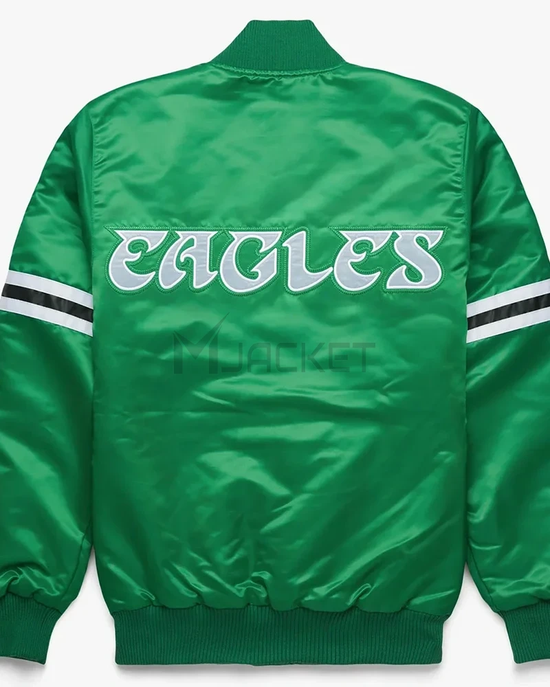 Philadelphia Eagles Striped Satin Jacket - image 4