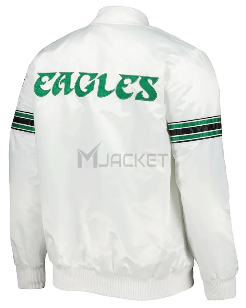 Philadelphia Eagles Striped Satin Jacket - image 6