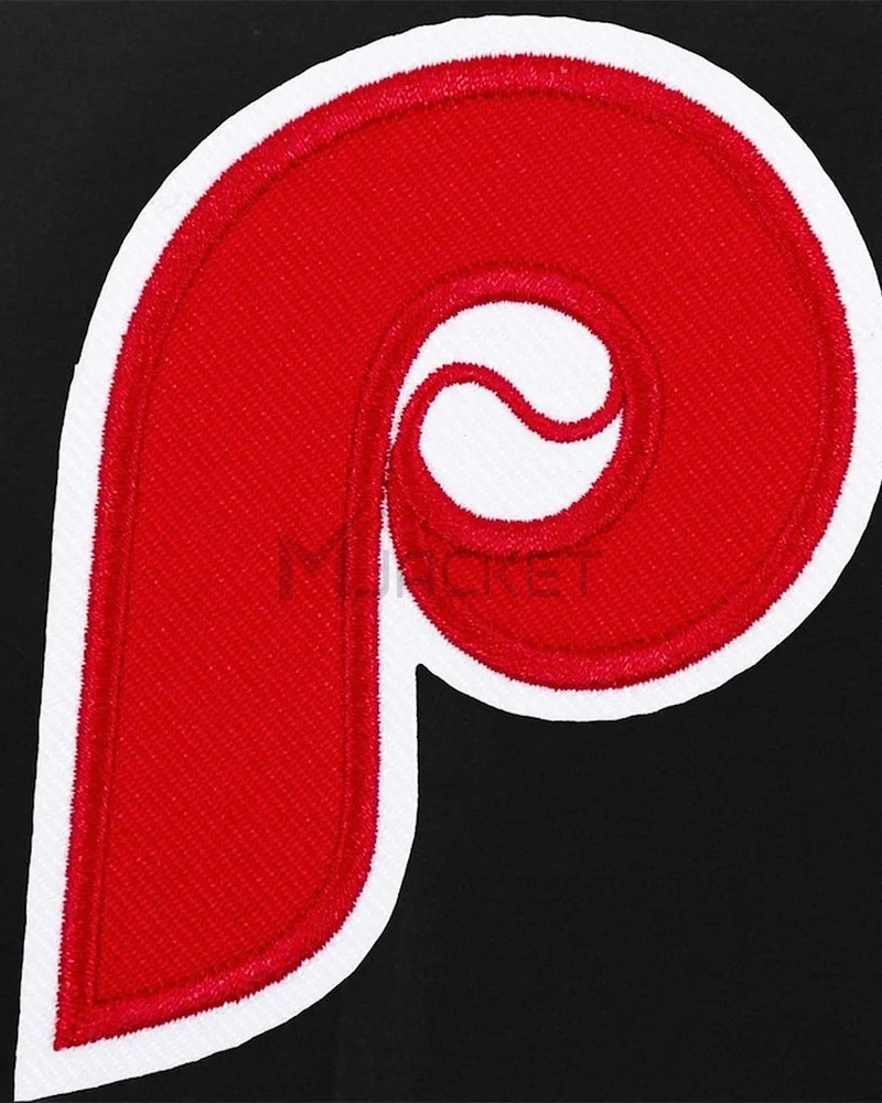 Philadelphia Phillies Letterman White and Black Jacket - image 3