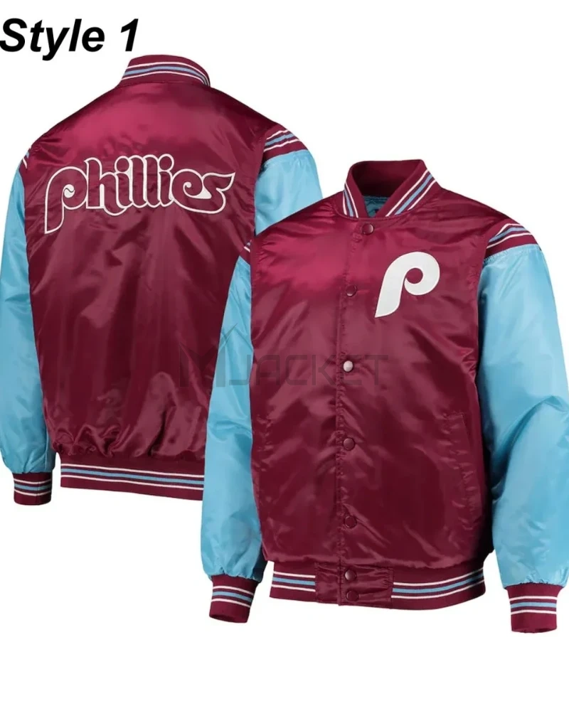 Philadelphia Phillies Satin Jacket - image 8