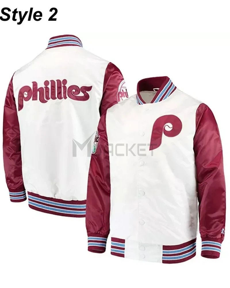 Philadelphia Phillies Satin Jacket - image 9