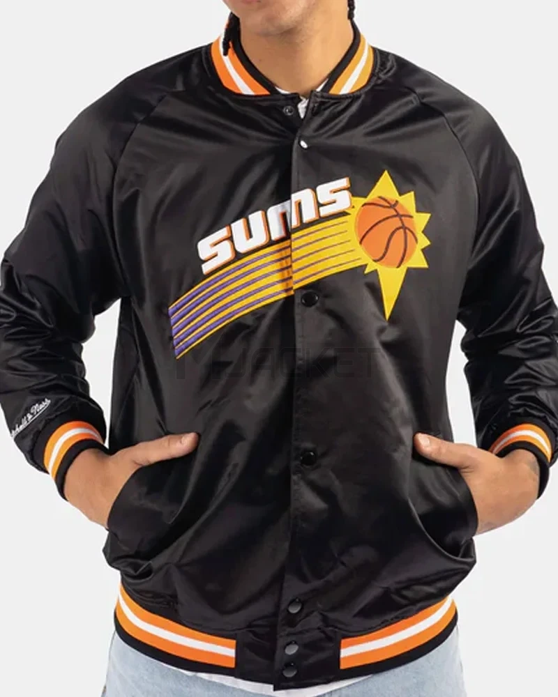 Phoenix Suns Hardwood Classics Satin Jacket - image 7