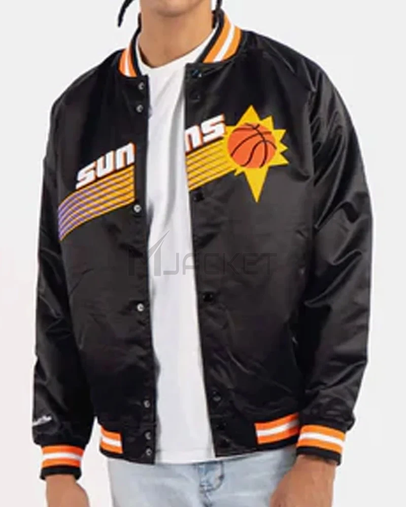 Phoenix Suns Hardwood Classics Satin Jacket - image 8