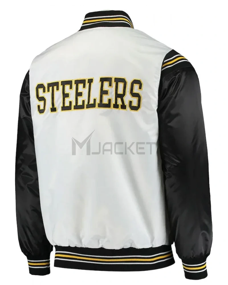 Pittsburgh Steelers Historic Renegade White and Black Jacket - image 2