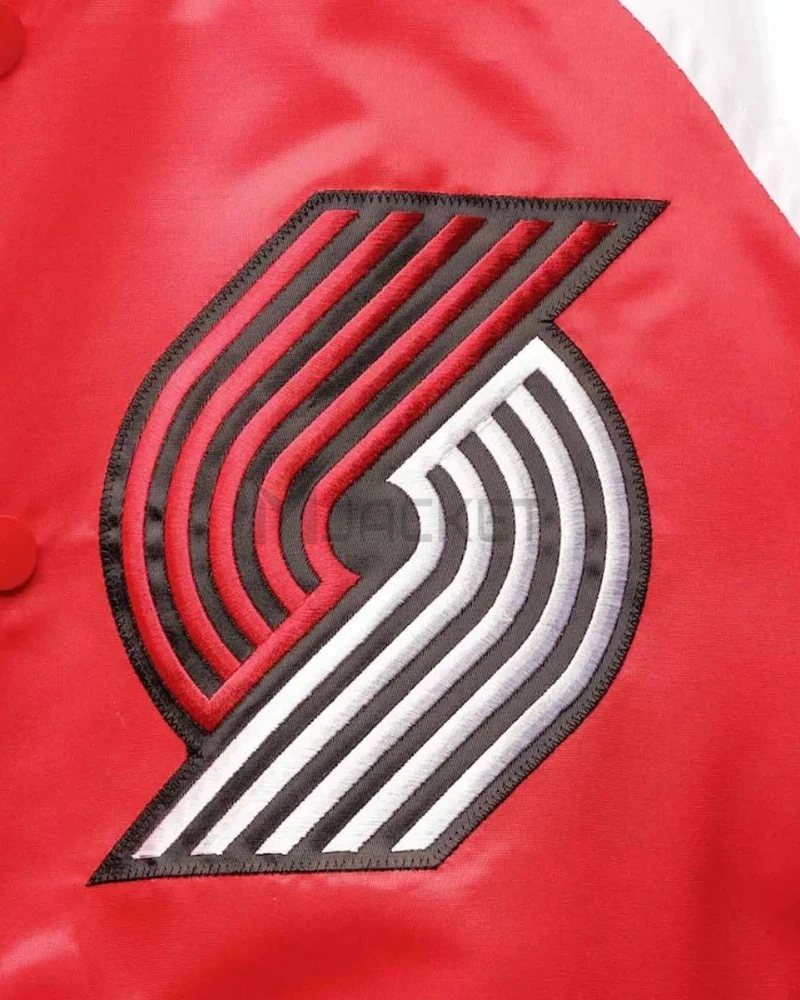 Portland Trail Blazers Reliever Satin Varsity Jacket - image 4