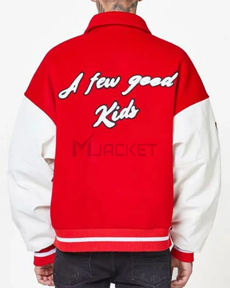 Prince Charming A Few Good Kids Classic Varsity White/Red Jacket - image 2