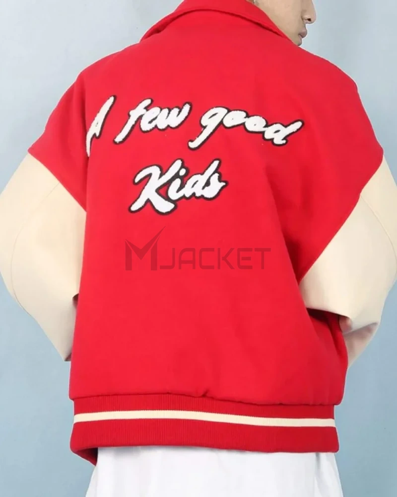 Prince Charming A Few Good Kids Classic Varsity White/Red Jacket - image 6