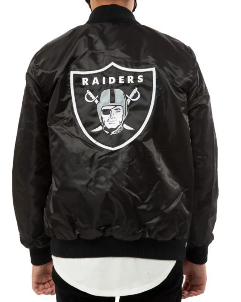 Raiders Las Vegas Back Shield Satin Jacket - image 2