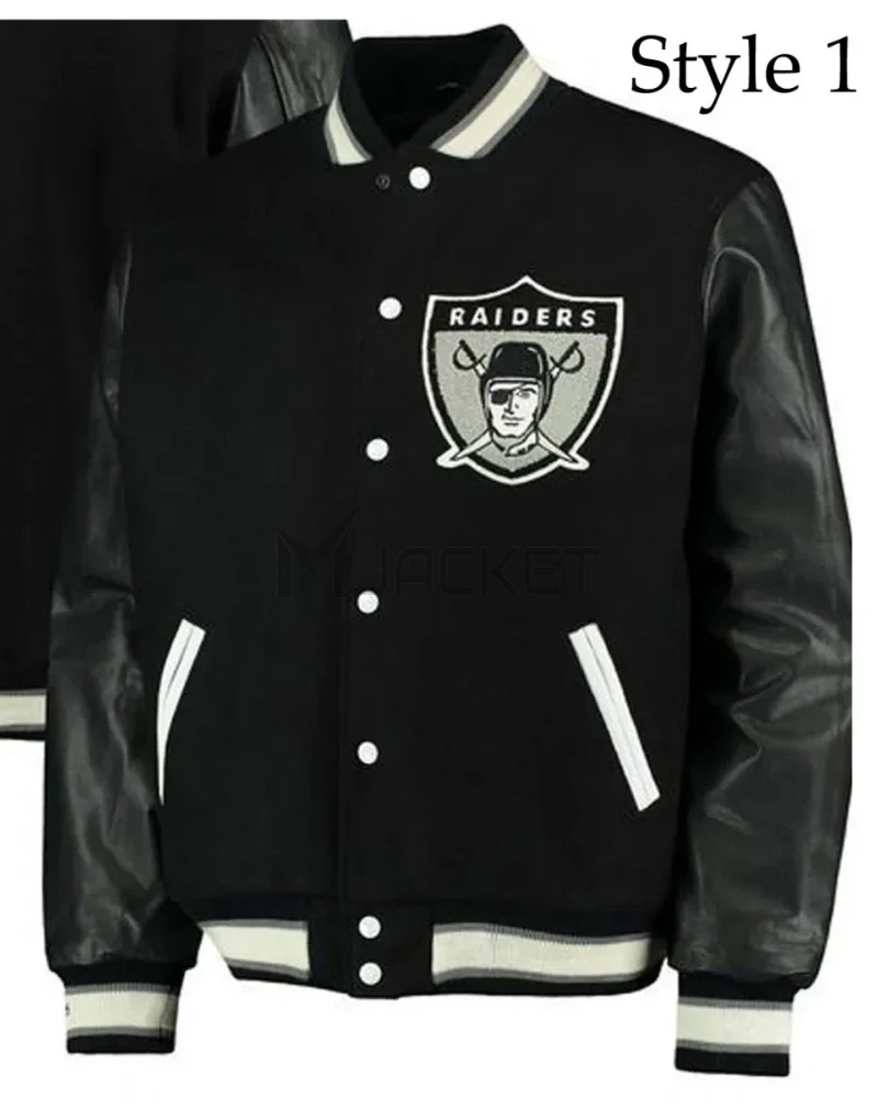 Raiders Varsity Letterman Jacket - image 8