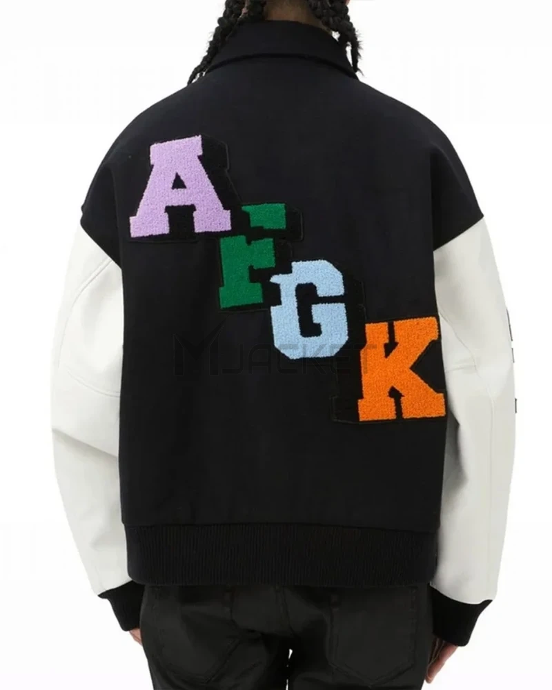 Rubix A Few Good Kids Varsity White/Black Jacket - image 4