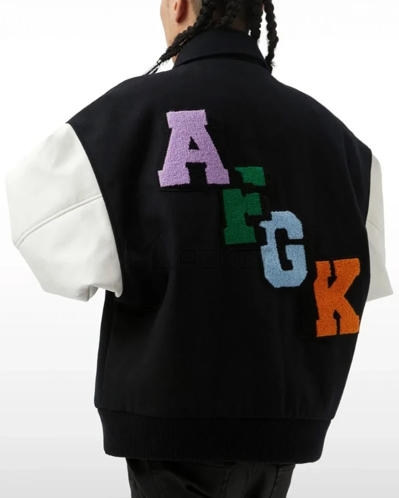 Rubix A Few Good Kids Varsity White/Black Jacket - image 5