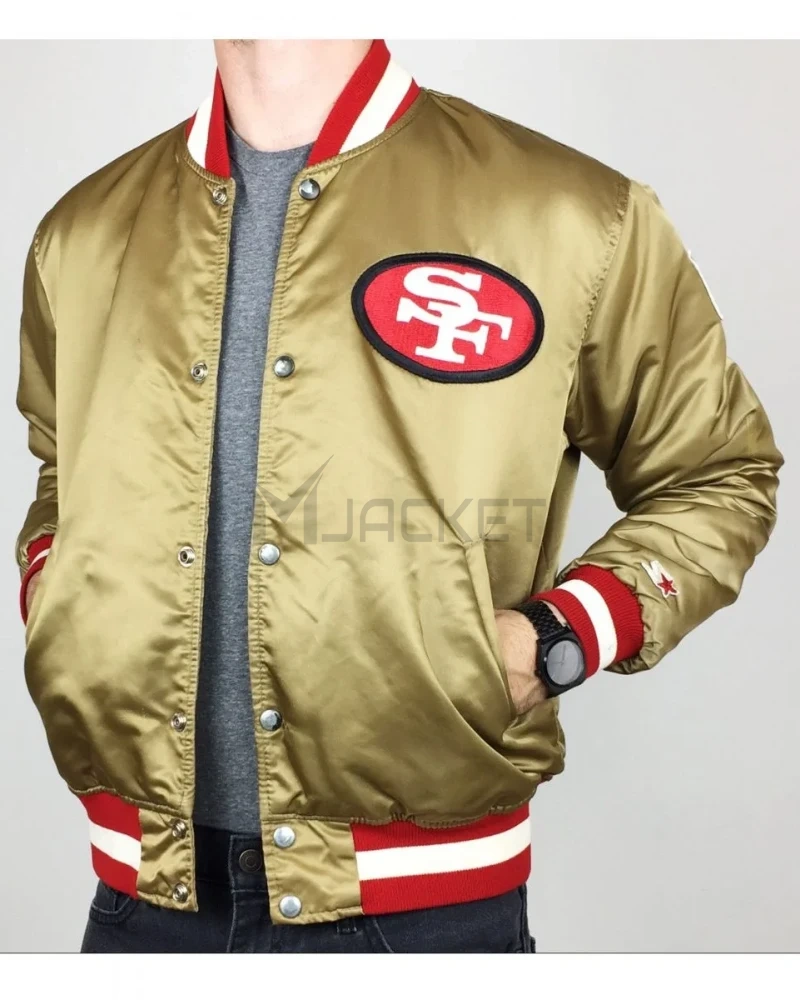 San Francisco 49ers 80s Satin Jacket - image 1