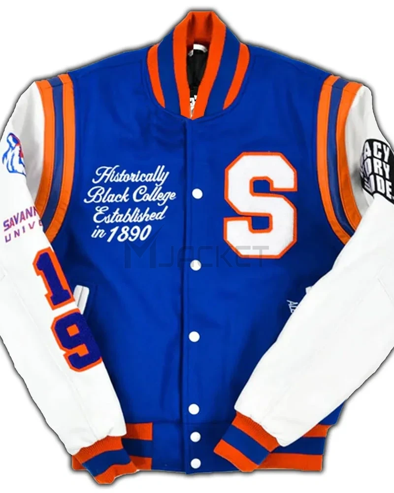 Savannah State University Motto 2.0 Letterman Jacket - image 1