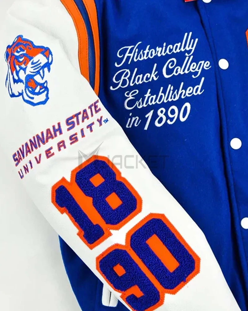 Savannah State University Motto 2.0 Letterman Jacket - image 3