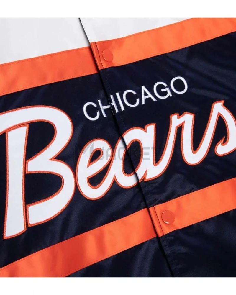 Special Script Chicago Bears Varsity Heavyweight Satin Jacket - image 3