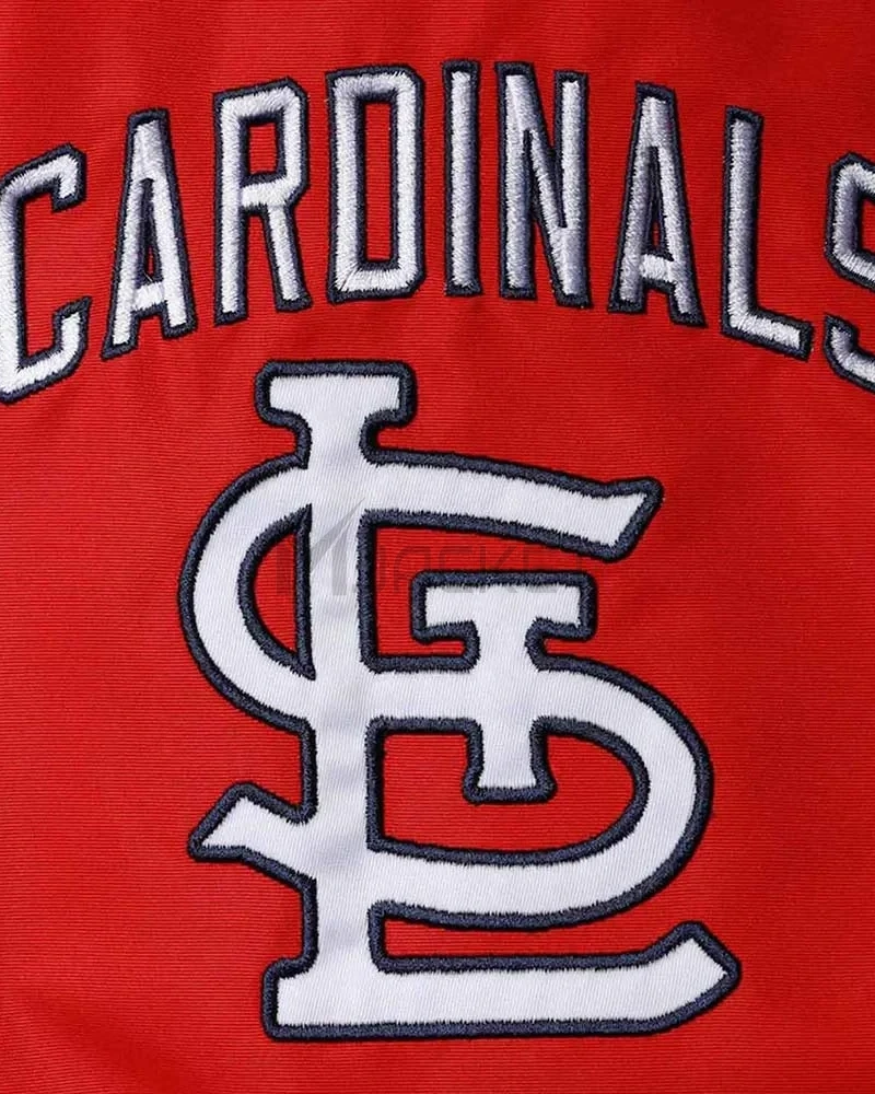 St. Louis Cardinals Game Commemorative Red/White Satin Jacket - image 4