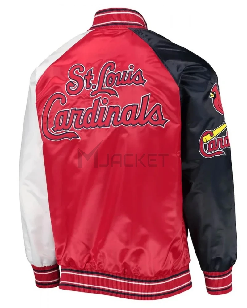 St. Louis Cardinals Reliever Raglan Full-Snap Satin Jacket - image 2
