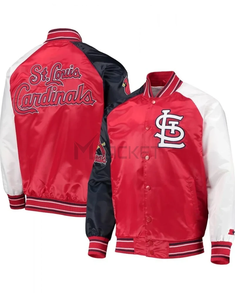St. Louis Cardinals Reliever Raglan Full-Snap Satin Jacket - image 3