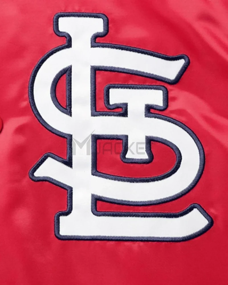 St. Louis Cardinals Reliever Raglan Full-Snap Satin Jacket - image 4