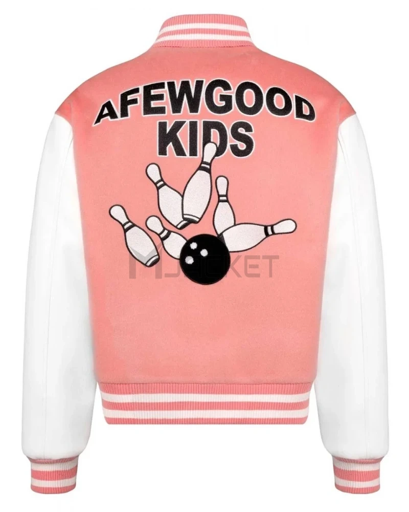Strike A Few Good Kids Varsity White/Pink Jacket - image 2
