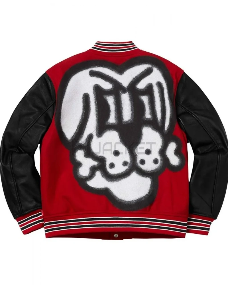 Supreme Bone Letterman Varsity Jacket - image 4