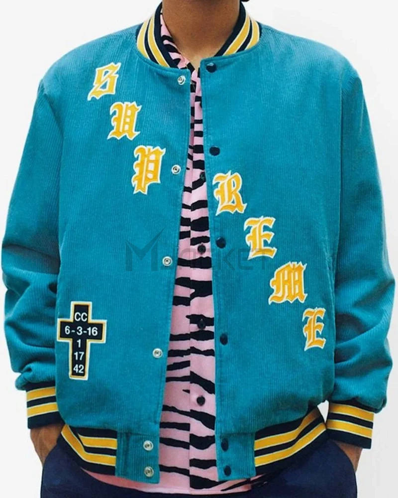 Supreme Old English Corduroy Bomber Jacket - image 14