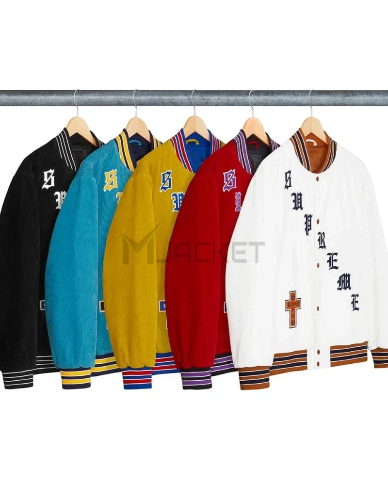 Supreme Old English Corduroy Bomber Jacket - image 15