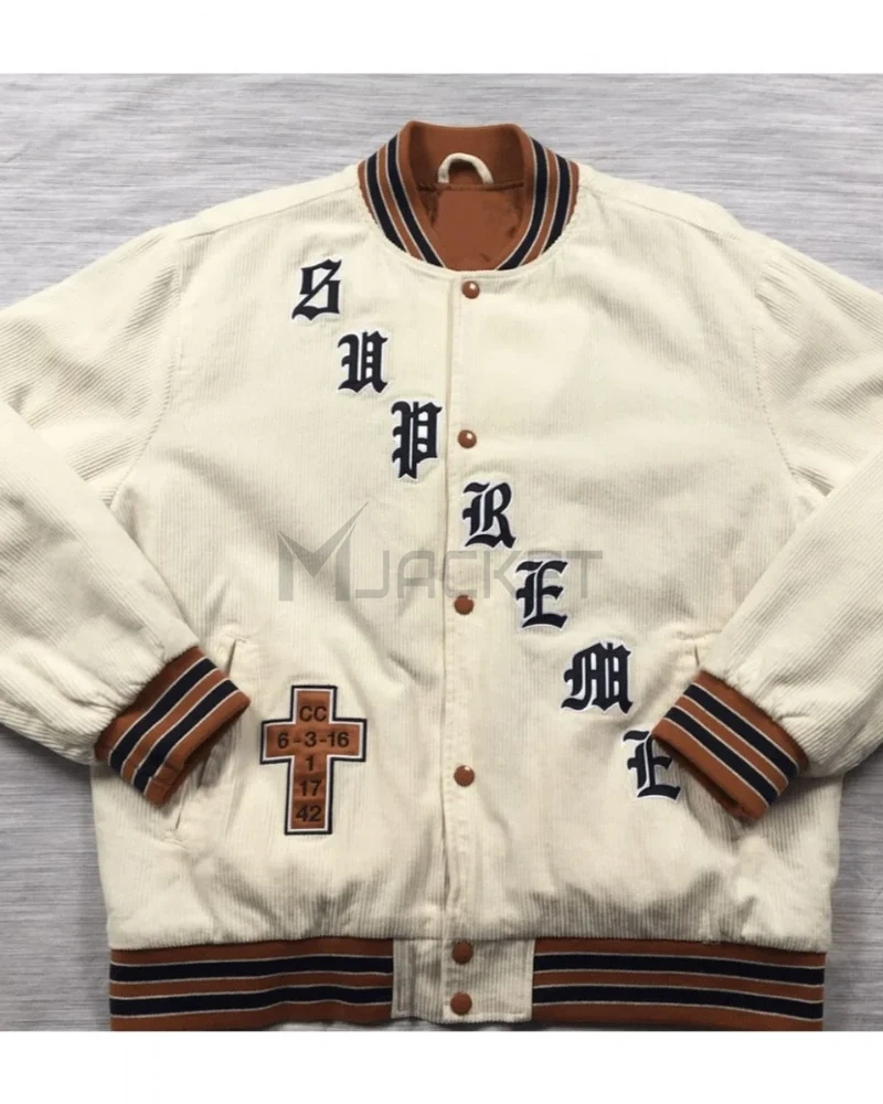 Supreme Old English Corduroy Bomber Jacket - image 17