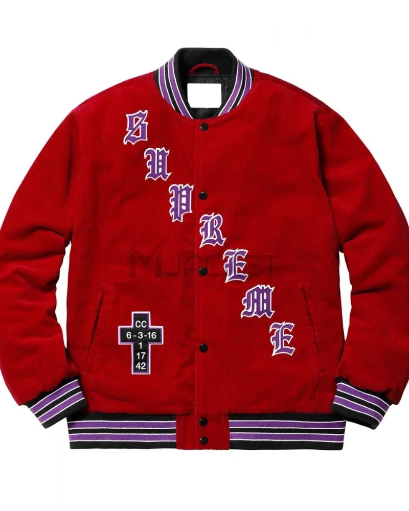 Supreme Old English Corduroy Bomber Jacket - image 4