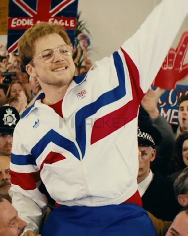 Taron Egerton Eddie The Eagle Great Britain Jacket - image 3