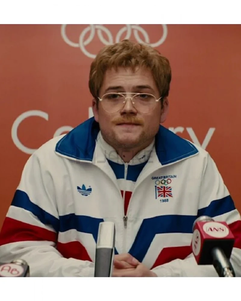 Taron Egerton Eddie The Eagle Great Britain Jacket - image 4