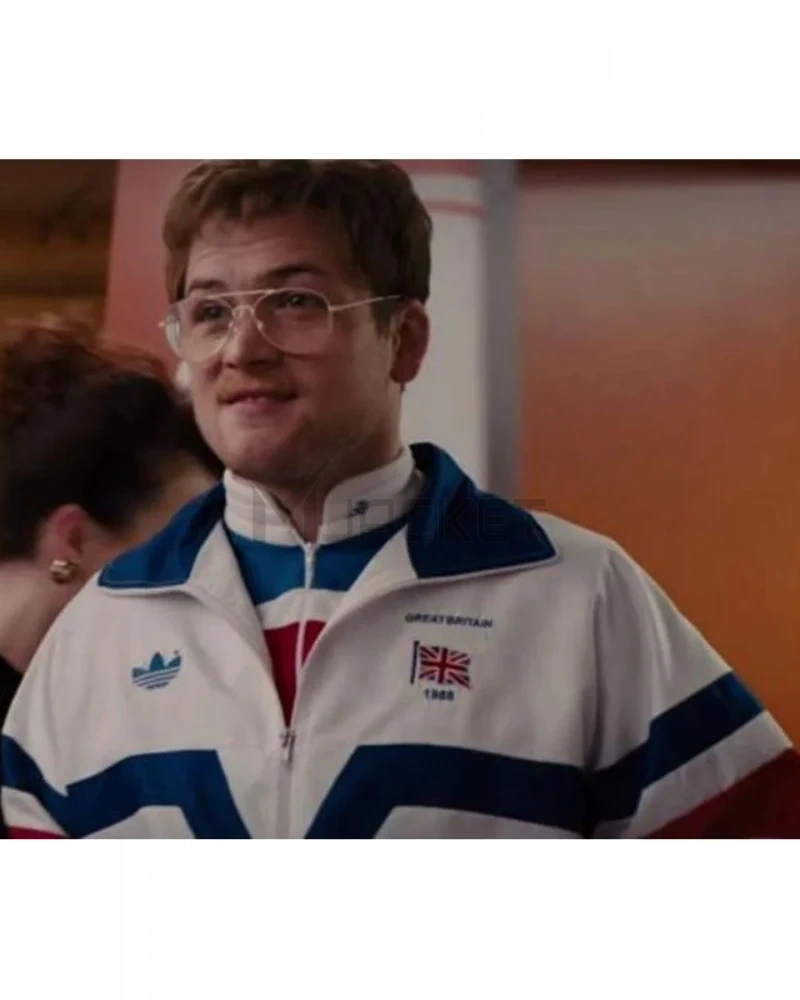Taron Egerton Eddie The Eagle Great Britain Jacket - image 7