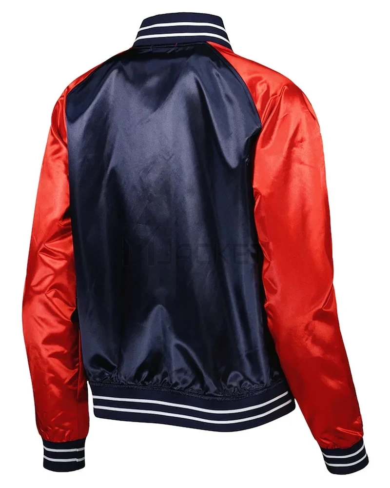 Team 2.0 NY Yankees Navy Blue/Red Satin Jacket - image 2