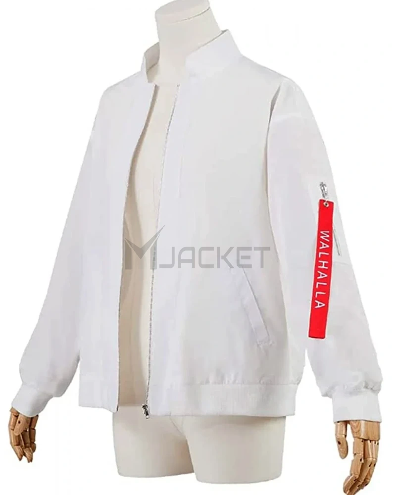 Team Walhalla Tokyo Revengers Bomber White Jacket - image 2
