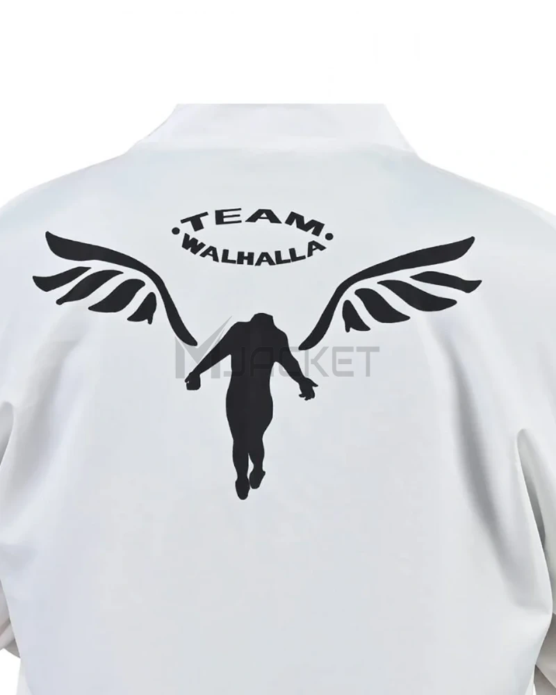Team Walhalla Tokyo Revengers Bomber White Jacket - image 5