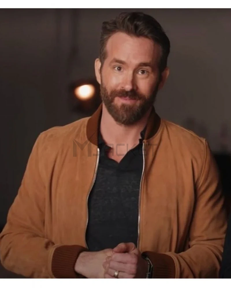 The Adam Project Ryan Reynolds Bomber Brown Jacket - image 1