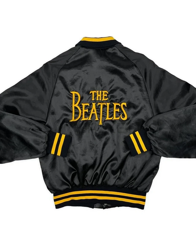 The Beatles 80s Bomber Satin Jacket - image 2