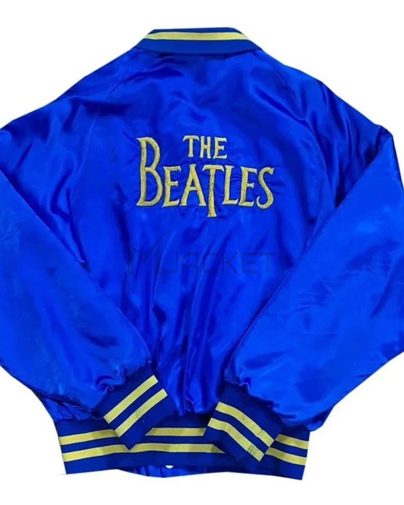 The Beatles 80s Bomber Satin Jacket - image 3